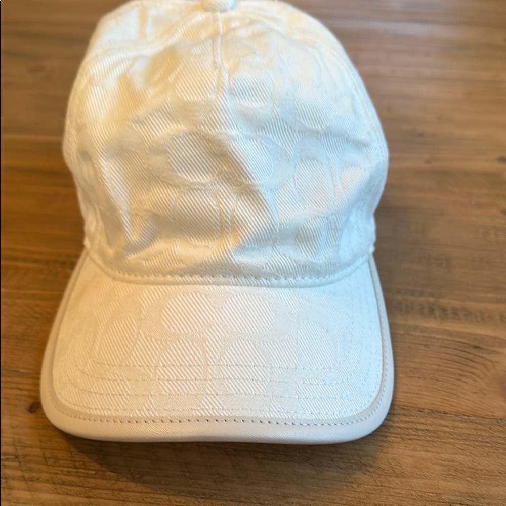 Coach Ivory Monogram Baseball Cap